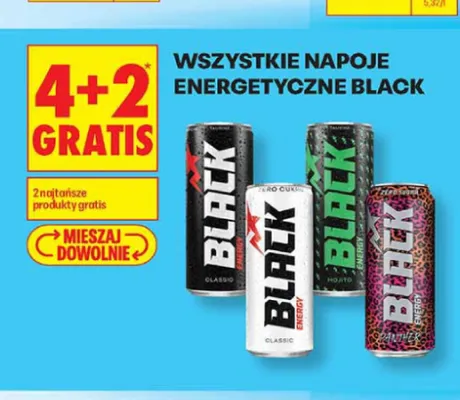 Napoje energetyczne Black promocja w Biedronka