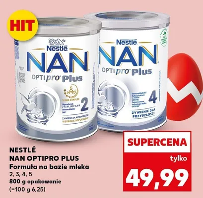 Formuła na bazie mleka NAN Optipro Plus 2, 3, 4, 5 promocja w Kaufland