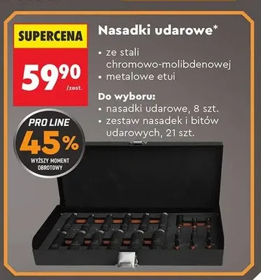 Zestaw nasadek i bitów udarowych NITEO PRO 21szt. promocja w Biedronka