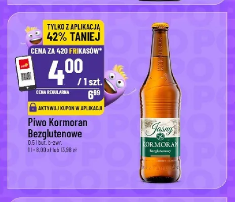 Piwo Kormoran Bezglutenowe Jasne promocja w POLOmarket