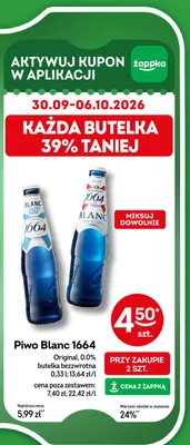 Piwo Blanc 1664 Original promocja w Żabka