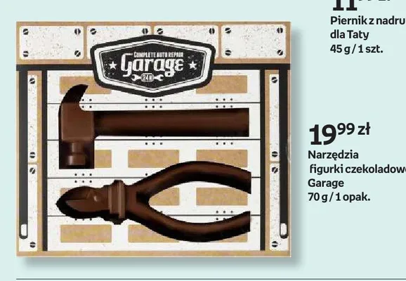 Narzędzia figurki czekoladowe Garage promocja w Empik
