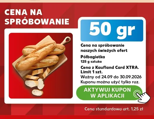 Półbagietka promocja w Kaufland