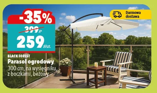 Parasol ogrodowy 300 cm promocja w Biedronka Home