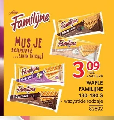Wafle Familijne gofrowe promocja w Selgros