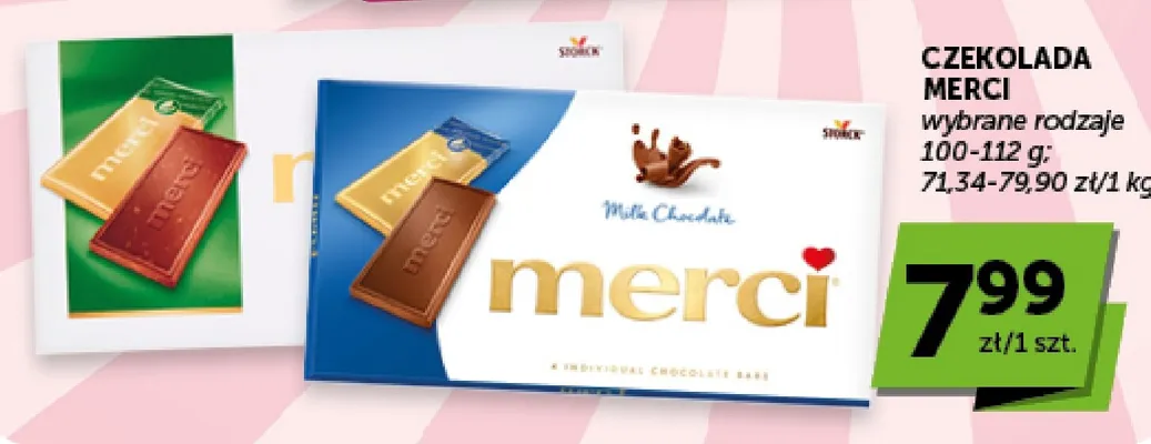 Czekolada Merci Milk Chocolate promocja w ABC