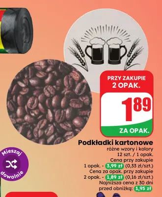 Podkładki kartonowe promocja w Dino
