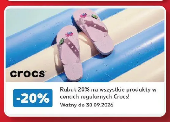 Kupon rabatowy 20% na wszystkie produkty Crocs promocja w Kaufland