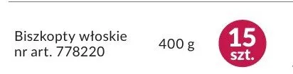 Biszkopty włoskie promocja w Makro