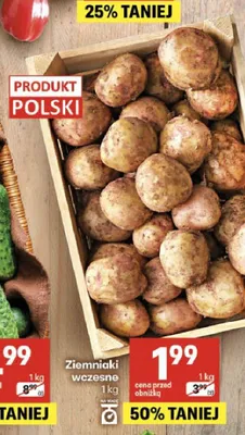 Ziemniaki wczesne promocja w Delikatesy Centrum