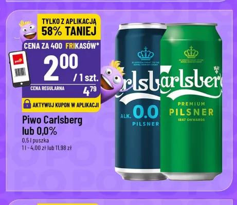 Piwo bezalkoholowe Carlsberg promocja w POLOmarket