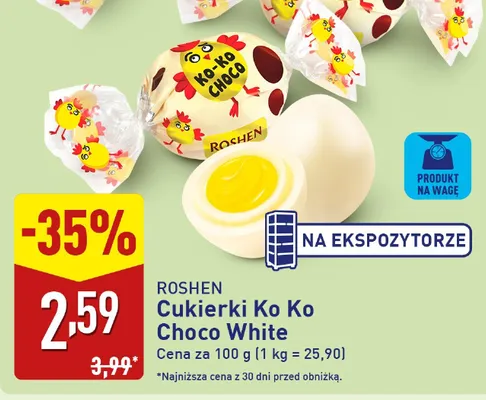 Cukierki Ko Ko Choco White promocja w Aldi