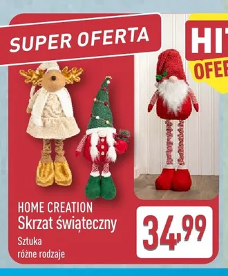 Skrzat świąteczny Home Creation promocja w Aldi