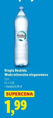 Woda mineralna niegazowana promocja w Lidl