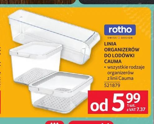 Organizer do lodówki Rotho Cauma promocja w Selgros
