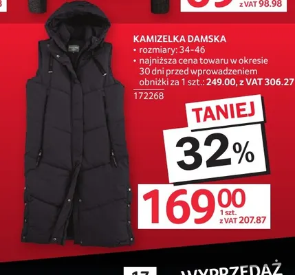 Kamizelka damska promocja w Selgros