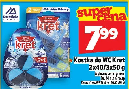 Kostka do WC Kret 2x4D/3x55g promocja w TOPAZ