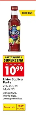 Likier Soplica Party wiśnia cytryna promocja w Biedronka