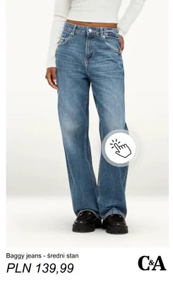 Baggy jeans - średni stan C & A promocja w C&A