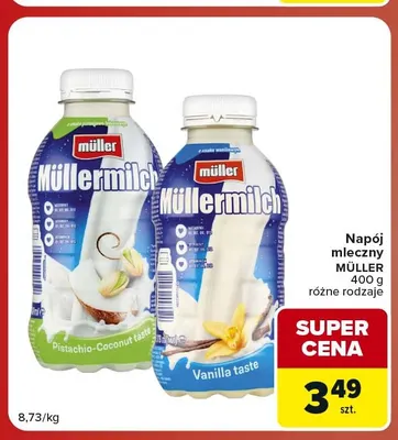 Napój mleczny Müllermilch Vanilla promocja w Carrefour Market