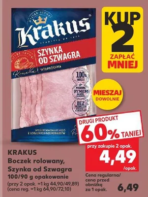 Boczek rolowany od Szwagra  promocja w Kaufland
