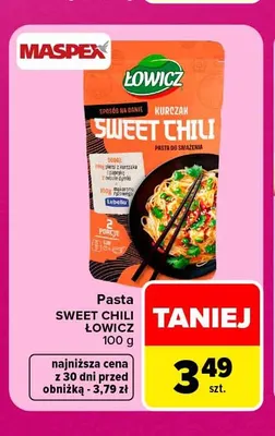 Pasta Sweet Chili Łowicz promocja w Carrefour