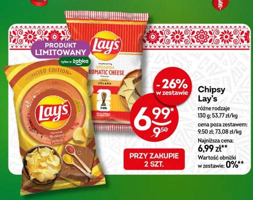 Chipsy Lay's Mustard pickles promocja w Żabka
