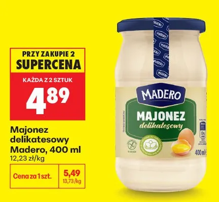 Majonez delikatesowy Madero promocja w Biedronka