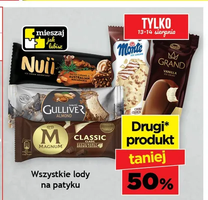 Lody Monte promocja w Gram Market