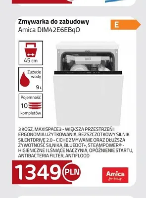 Zmywarka do zabudowy Amica DIM42E6EBQo promocja w kakto.pl