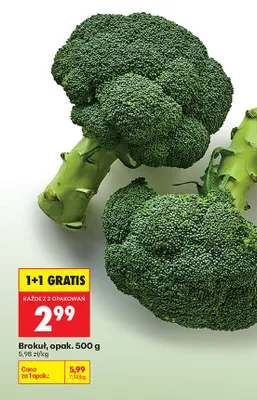 Brokuł promocja w Biedronka