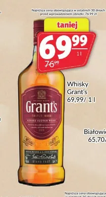 Whisky Grant's Triple Wood promocja w Prim Market