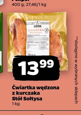 Ćwiartka wędzona z kurczaka Stół Sołtysa promocja w Netto