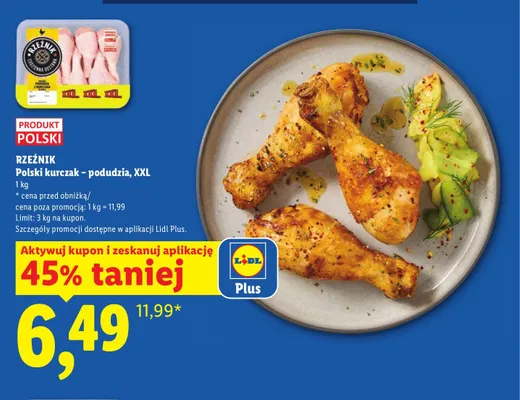 Polski kurczak podudzia Rzeźnik XXL promocja w Lidl