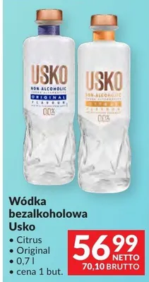 Wódka bezalkoholowa Citrus promocja w Makro