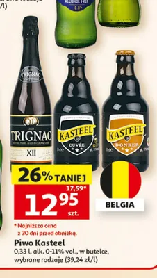 Piwo Kasteel Donker 330ml promocja w Auchan