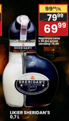 Likier Sheridan's promocja w Wafelek