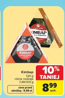 Kimbap z kurczakiem teriyaki Lucky Fish promocja w Carrefour