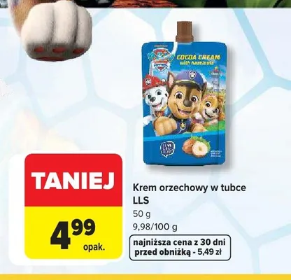 Krem orzechowy w tubce LLS promocja w Carrefour