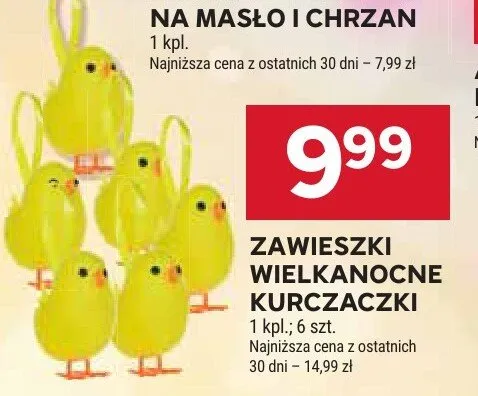 Zawieszki wielkanocne kurczaczki promocja w Stokrotka