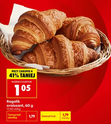 Rogalik croissant promocja w Biedronka