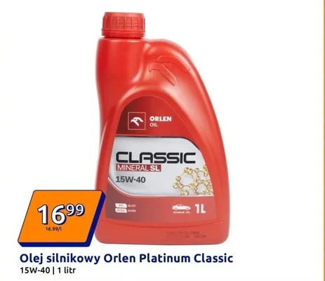 Olej silnikowy Platinum Classic 15W-40 promocja w Action