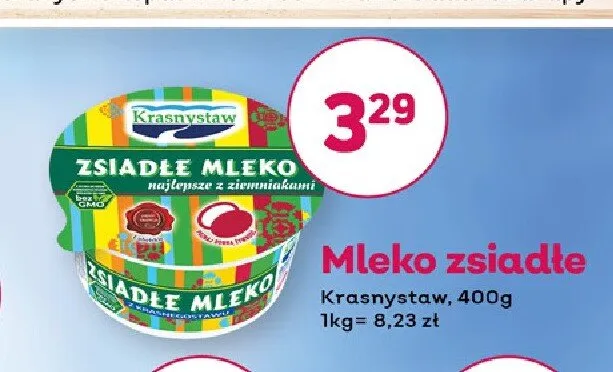 Mleko zsiadłe Krasnystaw promocja w Bliski