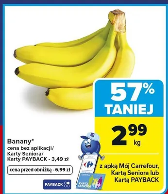 Banany promocja w Carrefour