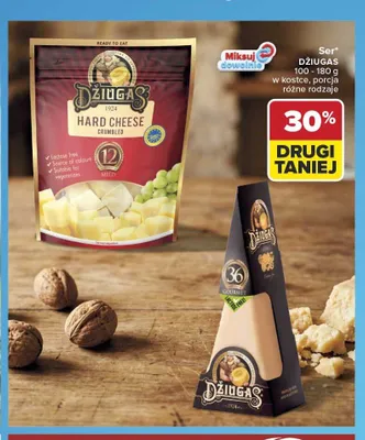 Ser twardy Džiugas w kostce promocja w Carrefour
