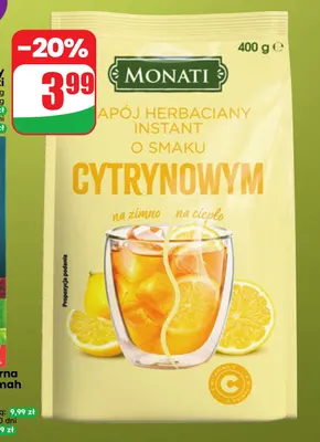 Napój herbaciany cytryna Monati promocja w Dino