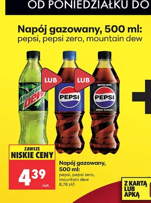 Napój gazowany Mountain Dew promocja w Biedronka
