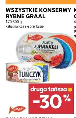 Konserwa rybna filety z makreli Graal promocja w Stokrotka