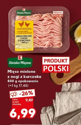 Mięso mielone z nogi z kurczaka promocja w Kaufland