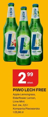 Piwo bezalkoholowe Lech Free Apple Lemongrass promocja w Chorten